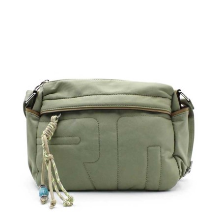 bandolera verde material técnico con colgante