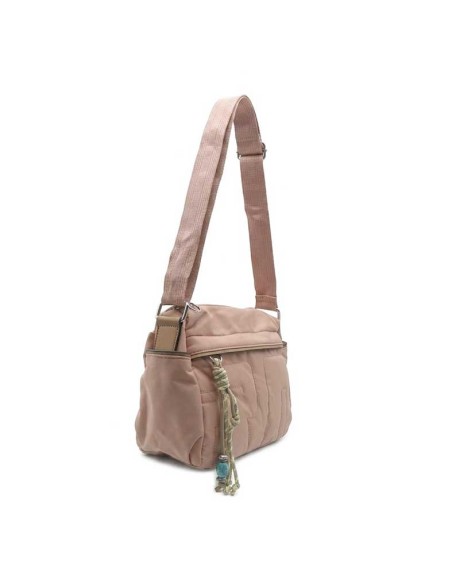 bolso bandolera rosa lateral con asa regulable