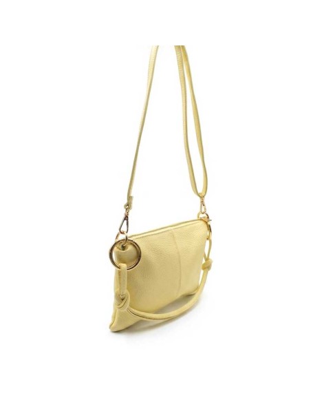 bolso mujer amarillo lateral con asa regulable