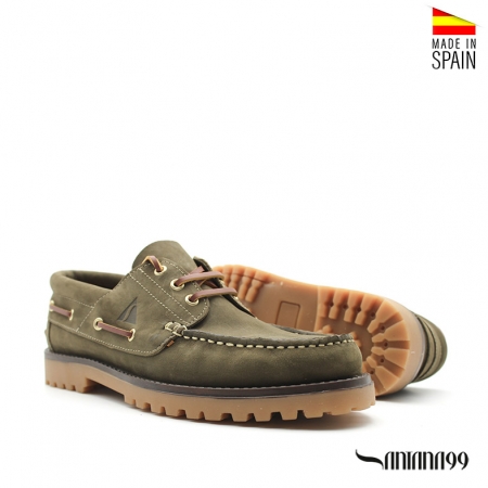 NAUTICOS PIEL VERDE HOMBRE