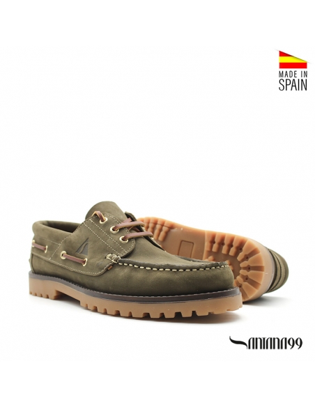 NAUTICOS PIEL VERDE HOMBRE