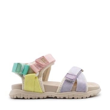 sandalias deportivas niña multicolor velcro