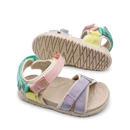 sandalias niña multicolor vista lateral