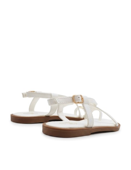 sandalia blanca infantil look verano ceremonia