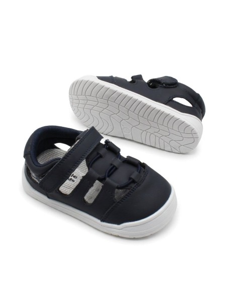 sandalia respetuosa infantil azul marino suela flexible
