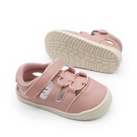 sandalia infantil rosa vista lateral
