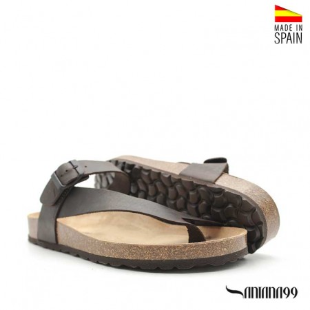 Sandalias con corcho y dedo hombre