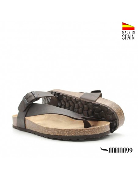 Sandalias con corcho y dedo hombre