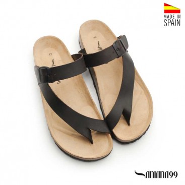 Sandalias bio cuero hombre