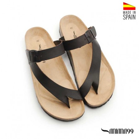 Sandalias bio cuero hombre