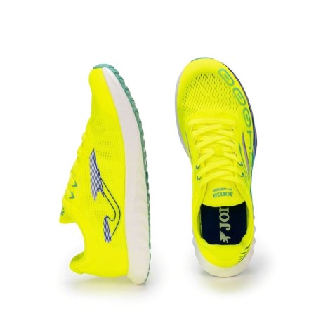 vista superior zapatillas running Joma R4000 amarillas transpirables