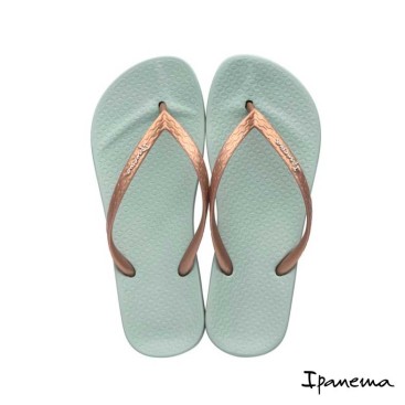 Chanclas Ipanema mujer verde con plantilla anatómica vista superior
