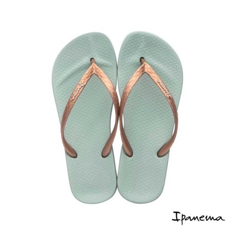 Chanclas Ipanema mujer verde con plantilla anatómica vista superior