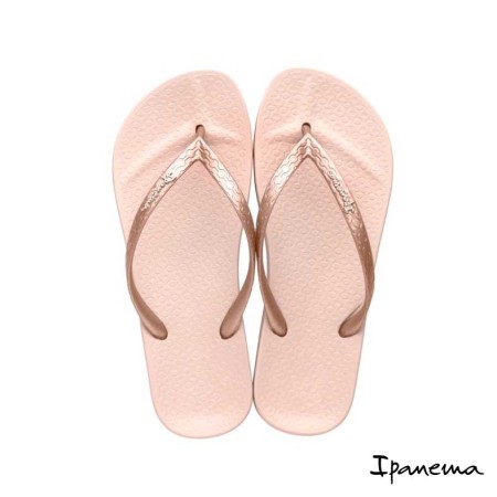 Chanclas rosa mujer Ipanema plantilla anatómica vista superior