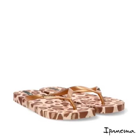 Chanclas leopardo mujer Ipanema goma verano vista superior