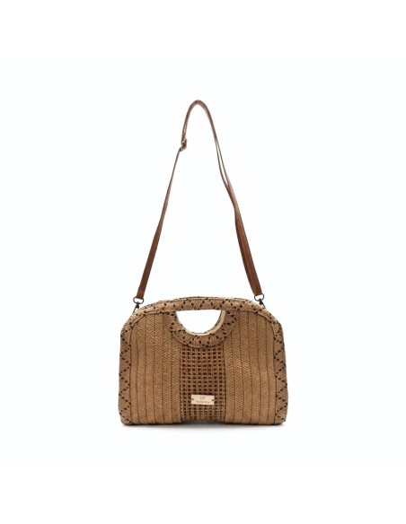 bolso mujer rafia doble asa elegante verano