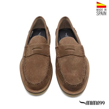 mocasin antifaz hombre piel serraje