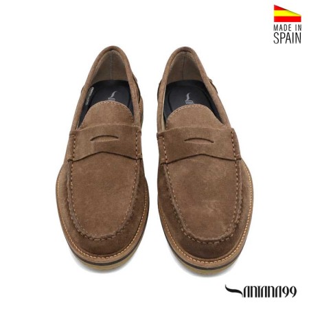 mocasin antifaz hombre piel serraje