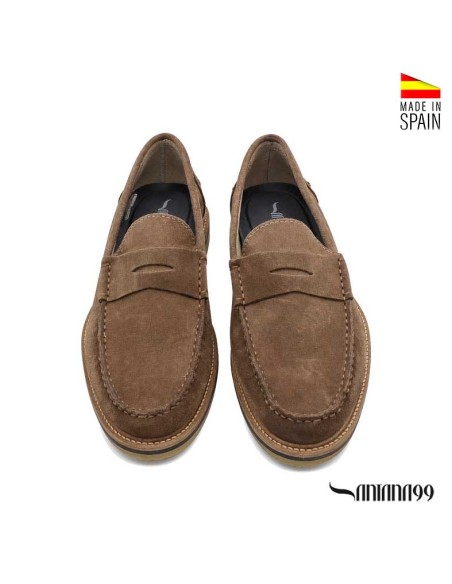 mocasin antifaz hombre piel serraje