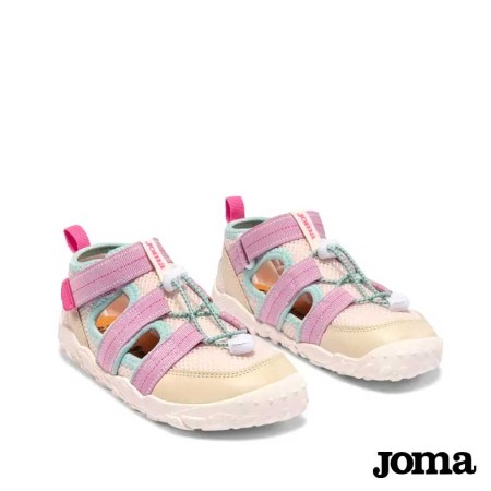 sandalia deportiva niña velcro y cordon elastico