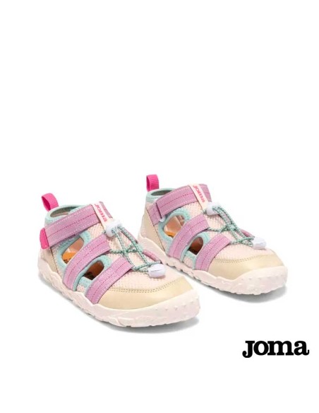 sandalia deportiva niña velcro y cordon elastico