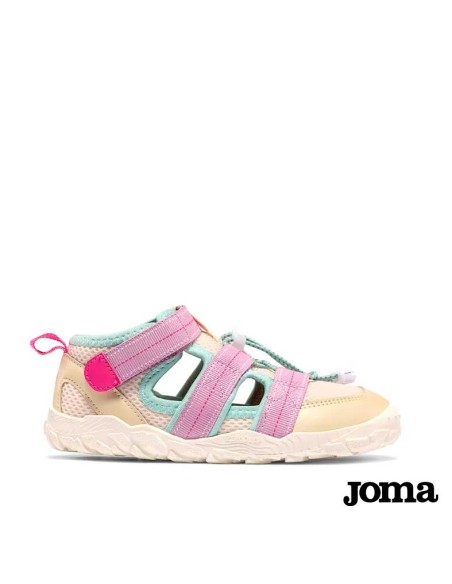 sandalia deportiva barefoot niña joma drua junior 2625 beige