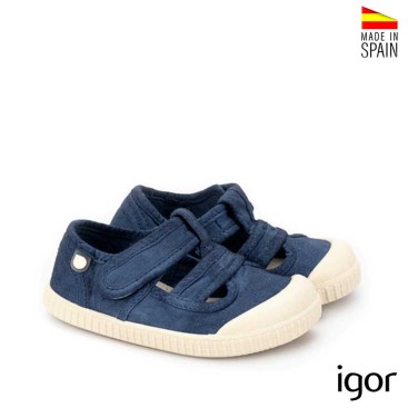 zapatillas barefoot infantiles igor azul marino