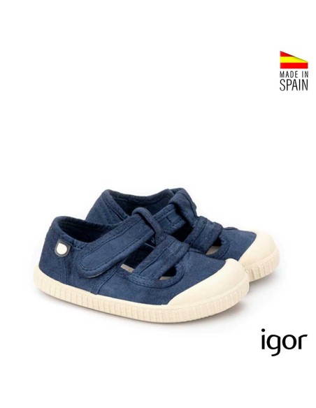 zapatillas barefoot infantiles igor azul marino