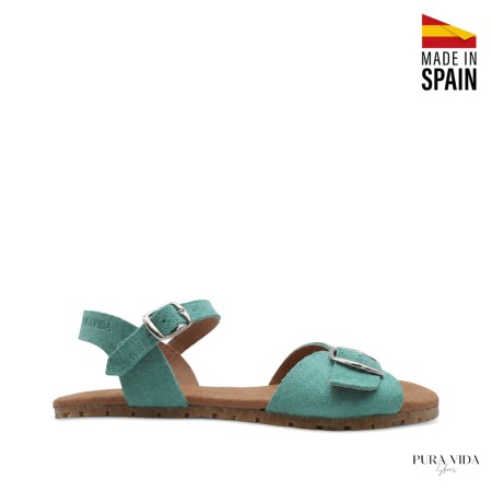 sandalias Pura Vida mujer turquesa serraje vista general producto