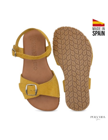 sandalias Pura Vida mujer ocre serraje vista general producto