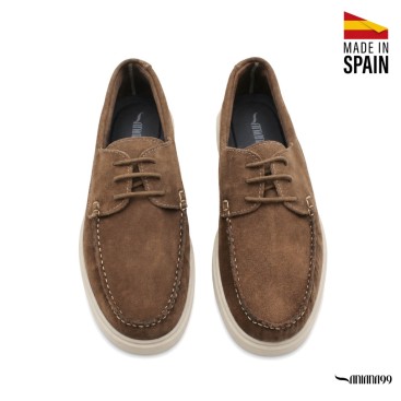 zapatos nauticos hombre casual piel serraje