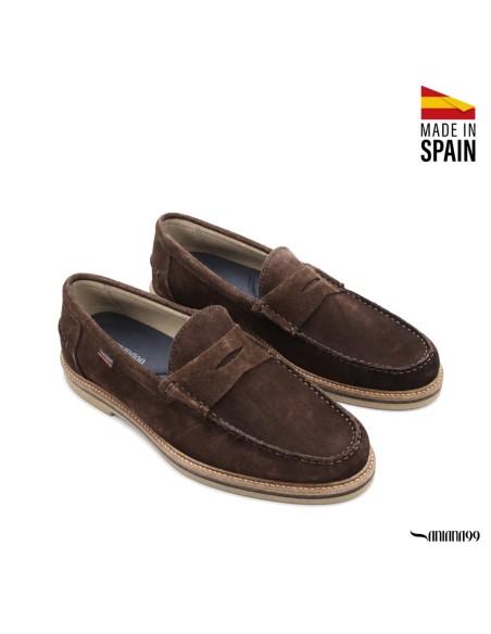 mocasin hombre casual marron