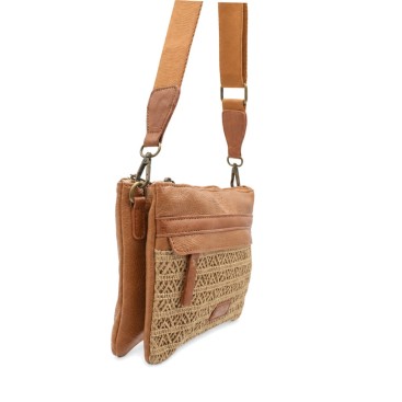 bolso camel multi bolsillos mujer