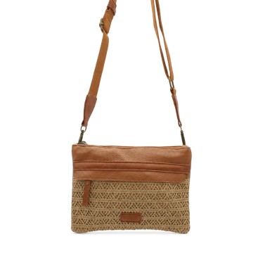bolso bandolera rafia mujer verano