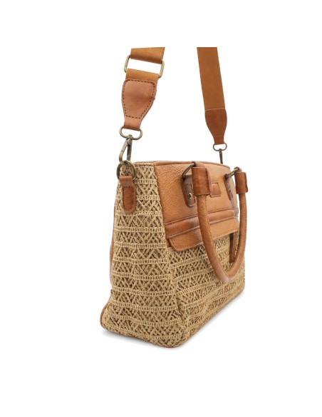 shopper mujer camel verano