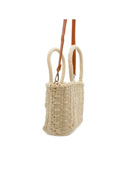 bolso cuerda beige verano mujer