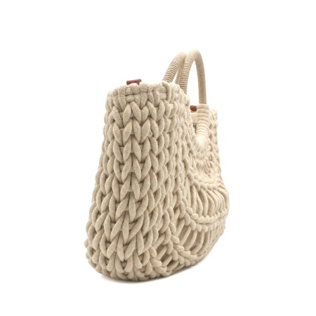 bolso cuerda beige mediterraneo