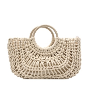 capazo trenzado boho chic mujer