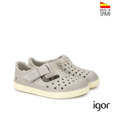 sandalia barefoot infantil igor gris