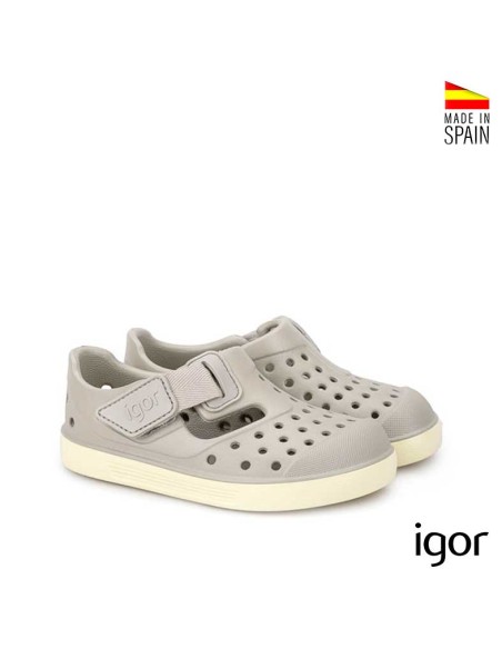 sandalia barefoot infantil igor gris