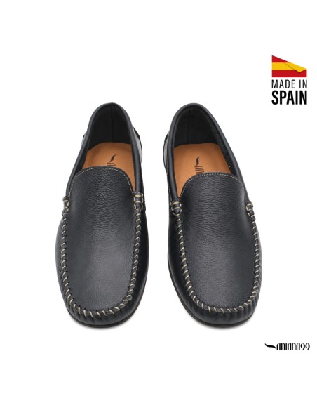 mocasin casual hombre azul marino