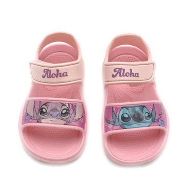 sandalias playa lilo stitch niña rosas