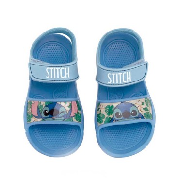 sandalias playa stitch azul niño