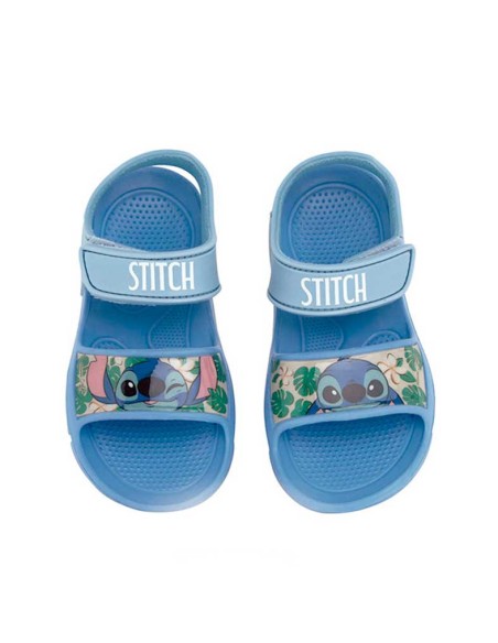 sandalias playa stitch azul niño