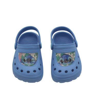 zuecos disney stitch azul niño