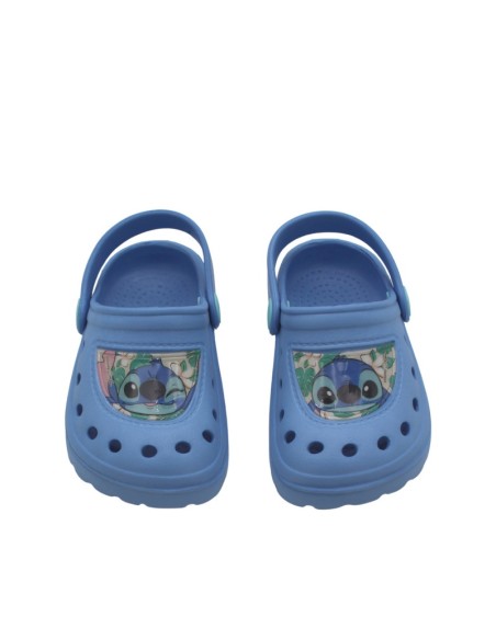zuecos disney stitch azul niño