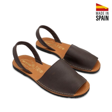 sandalias menorquinas hombre marrón