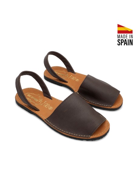 sandalias menorquinas hombre marrón