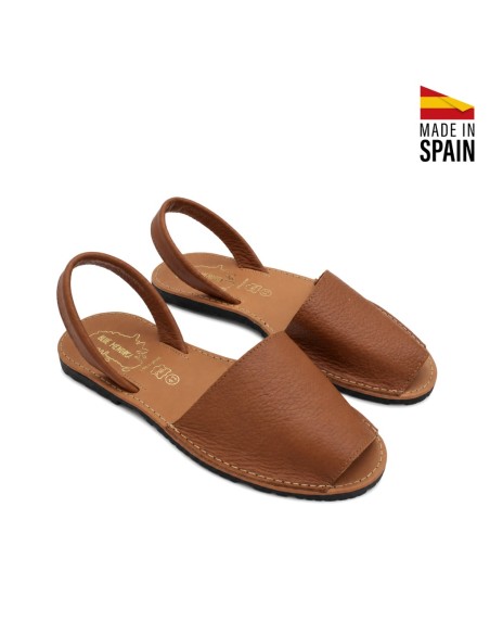 menorquinas hombre color cuero