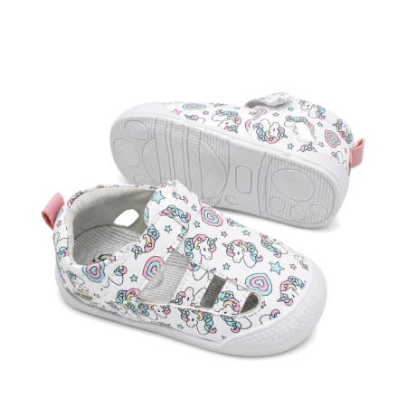 calzado barefoot bebe niña piel